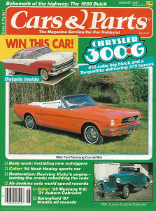 CARS & PARTS 1987 AUG - '65 FORD MUSTANG, '54 NASH, VICKY, '31 AUBURN
